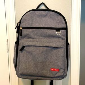🌺Skip Hop Chambray Gray Diaper bag/ Back pack